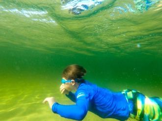 Underwater Action GoPro Shot